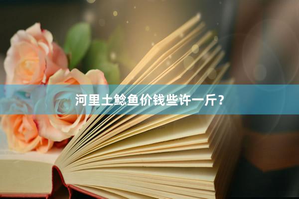 河里土鲶鱼价钱些许一斤？